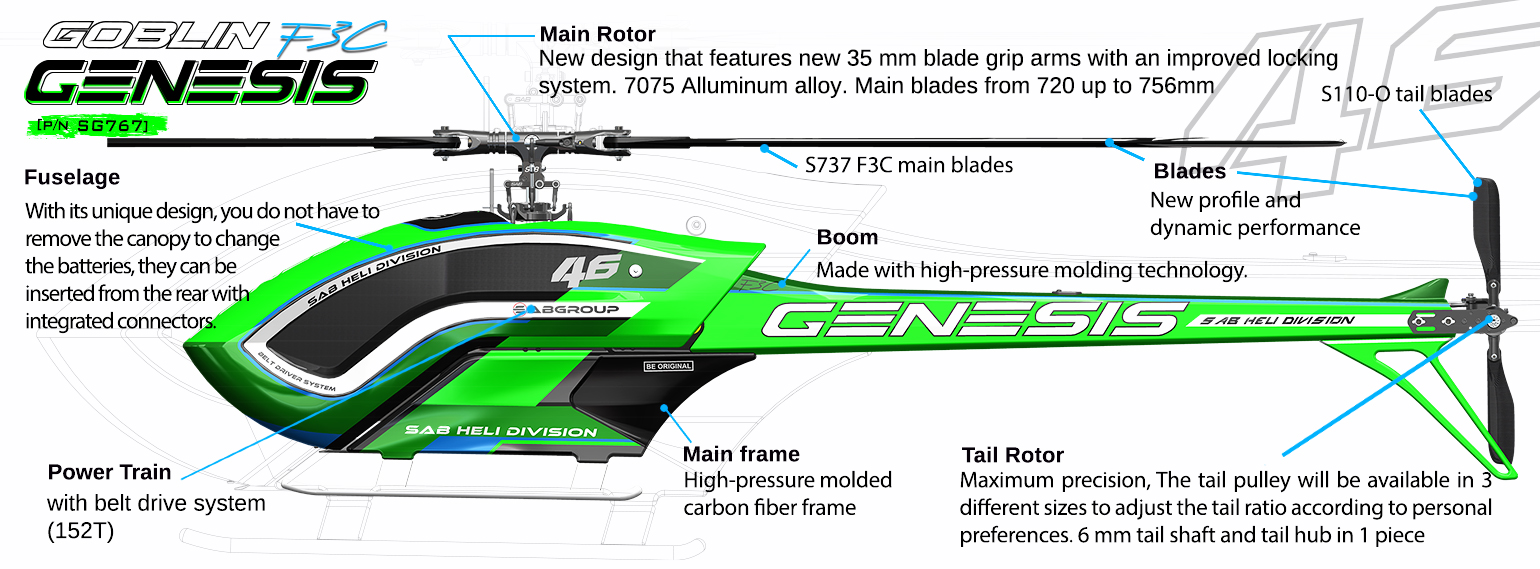 GENESIS F3C | Goblin Helicopters