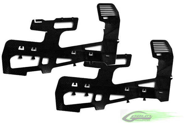 Thick 2.5mm Carbon Fiber Side Frame (2pcs) - Goblin 700