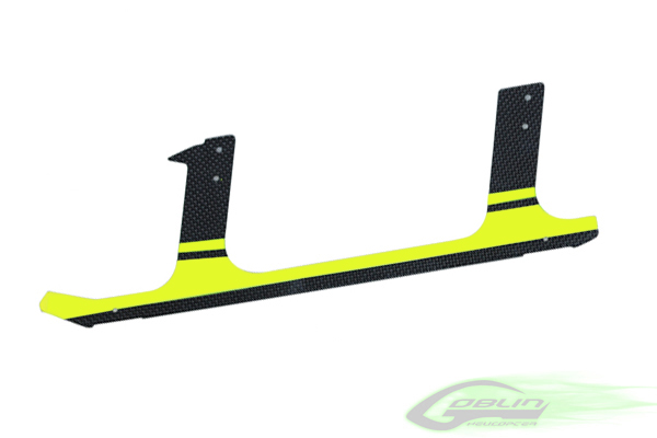 Low Profile Carbon Fiber landing gear - Goblin 630/700/770 - Yellow (1pc)