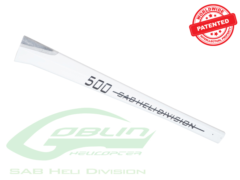 Glass Fiber Tail Boom White - Goblin 500