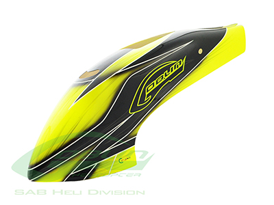 Canomod Air Brush Canopy Yellow/Black - Goblin 630/700