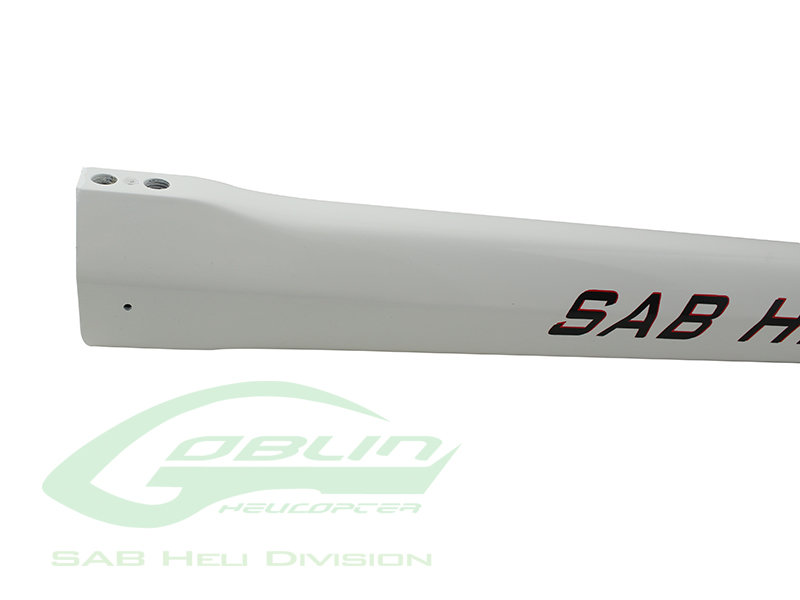 Carbon Fiber Tail Boom White - Goblin 500 Sport | Goblin