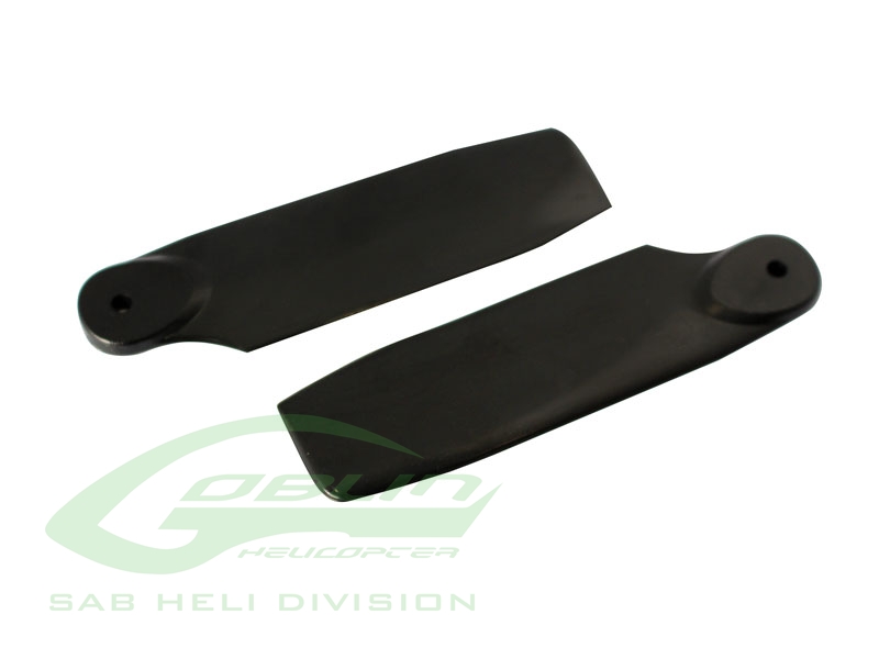 Black Plastic Tail Blade 50mm