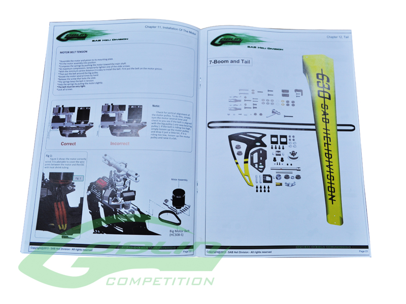 Goblin 630 Competiton Instruction Manual Goblin Helicopters