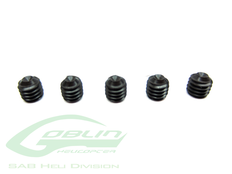 Cone Point Set Screws M4x4 (8pcs)